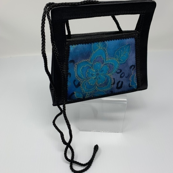 Batik Evening Bag Floral Hand or Shoulder Bag Boho - Picture 1 of 14